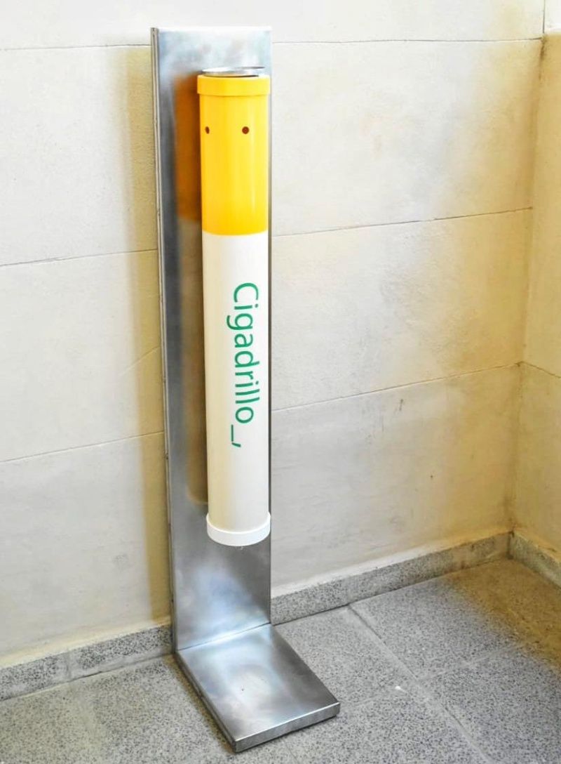 Creatividad rosarina: reciclan colillas de cigarrillos como material de construcción